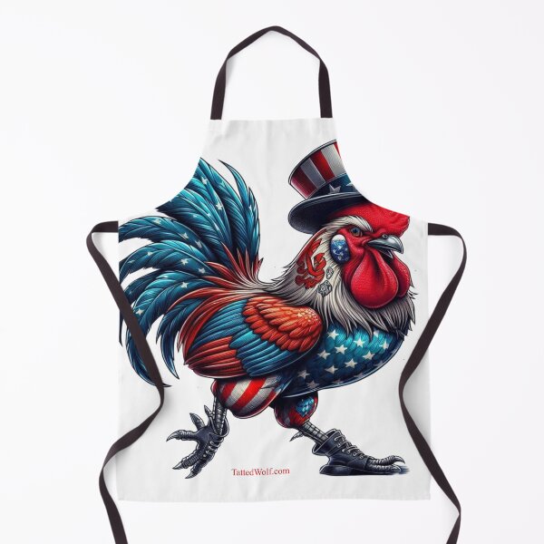 Item preview, Patriotic Tatted Rooster designed and sold by TattedWolf.