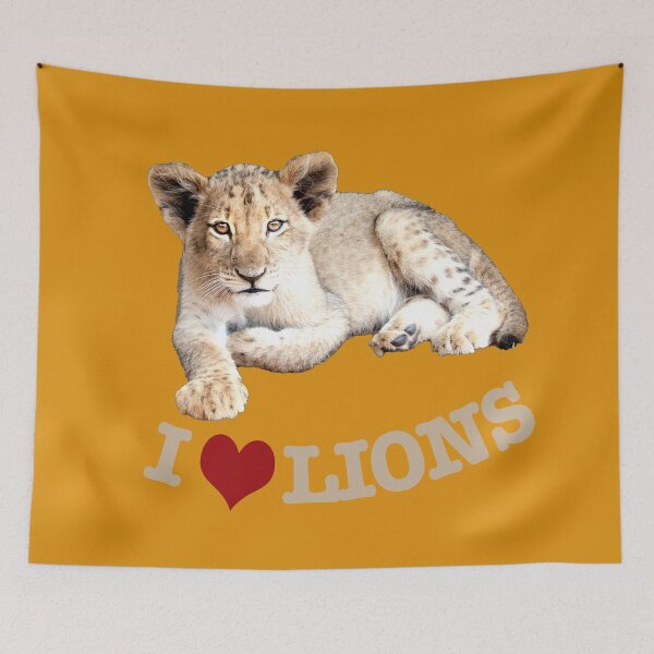 Aperçu de l'œuvre j'adore les lions créée et vendue par Katja LebenFreude.