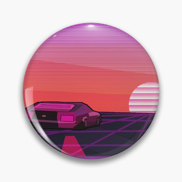 Item preview, Secret Mission Synthwave Sun and Cyberpunk Car Illustration designed and sold by MusicArtAndGrind.