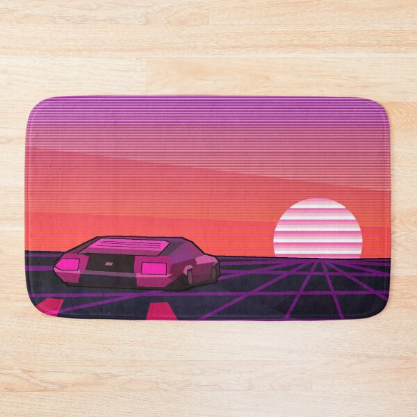 Item preview, Secret Mission Synthwave Sun and Cyberpunk Car Illustration designed and sold by MusicArtAndGrind.