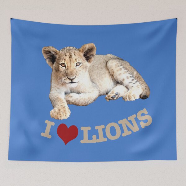 Aperçu de l'œuvre j'adore les lions créée et vendue par Katja LebenFreude.