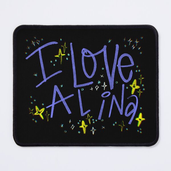 Item preview, I LOVE ALINA NAME PURPLE designed and sold by GIVENGRACE.ART.