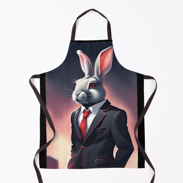 Item preview, A Rabbit In A Black Suit designed and sold by Lurgi-Print.