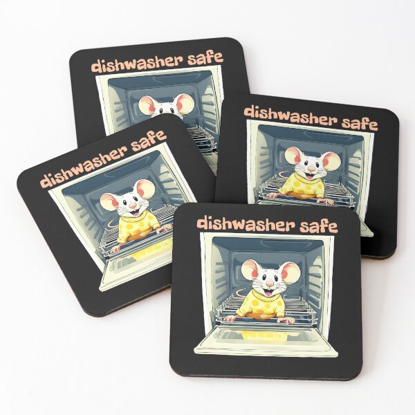 Item preview, Dishwasher Safe With Funny Mouse designed and sold by LadyGoodwill.