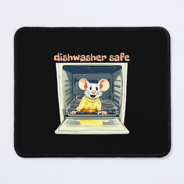 Item preview, Dishwasher Safe With Funny Mouse designed and sold by LadyGoodwill.