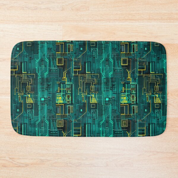 Item preview, Futuristic Circuit Board Pattern designed and sold by CleverboyDsgns.