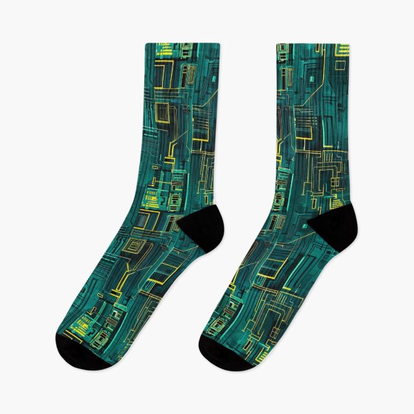 Item preview, Futuristic Circuit Board Pattern designed and sold by CleverboyDsgns.