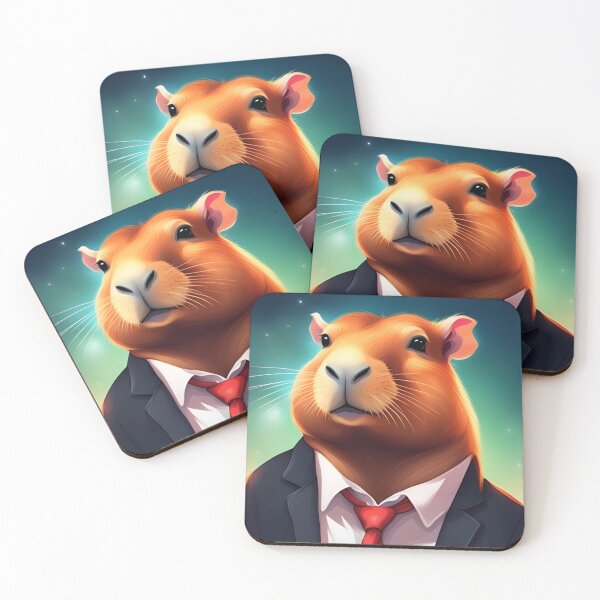 Item preview, A Capybara in a black suit  designed and sold by Lurgi-Print.