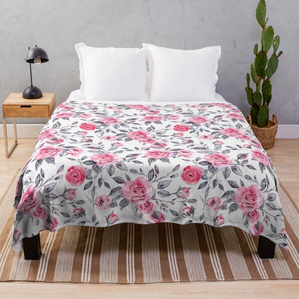 Item preview, Elegant Pink Rose Watercolor Pattern designed and sold by CleverboyDsgns.