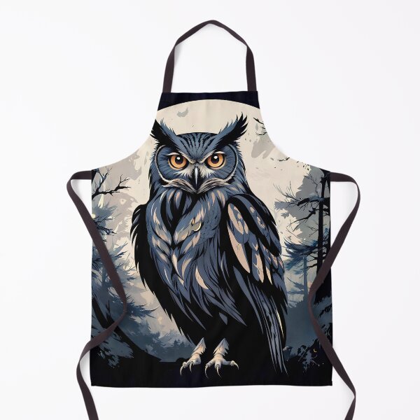 Item preview, The owl and the moon on a dark night designed and sold by PixelCraftDSG.
