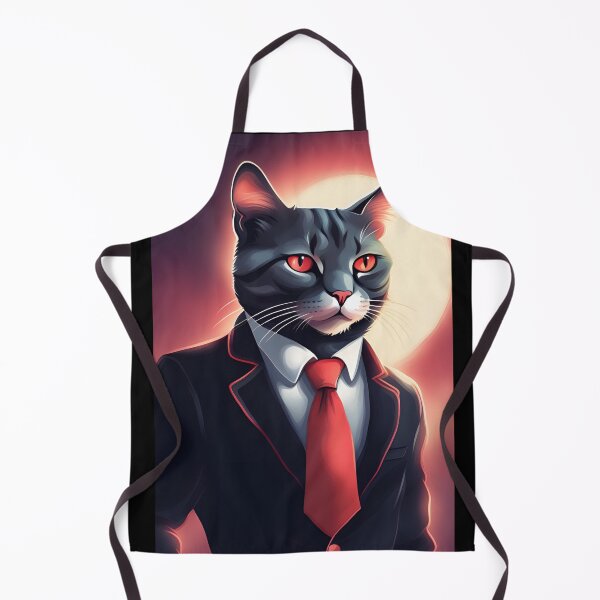 Artikelvorschau, Eine Katze im schwarzen Anzug entworfen und verkauft von Lurgi-Print.