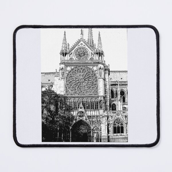 Item preview, Digital pencil sketch of Notre Dame cathedral designed and sold by stevepaint.