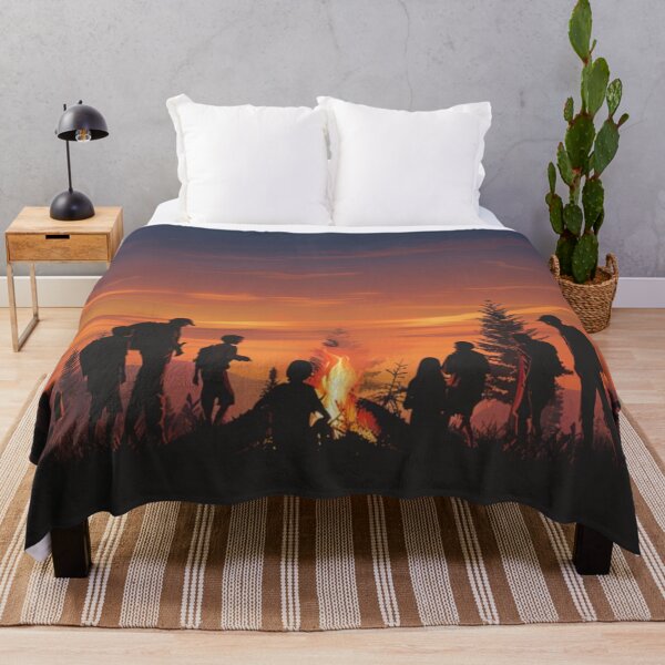 Artikelvorschau, Camper Sonnenuntergang Farbverlauf Hintergrund rund um Lagerfeuer Aktive Outdoor inspirierte Kunst entworfen und verkauft von CDC40.