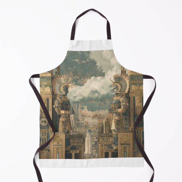 Item preview, Babylonian gods in a roaring twenties fantasy city designed and sold by deepglitchart.