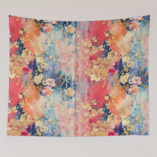 Item preview, Rainbow Shibori Floral designed and sold by dcrez.