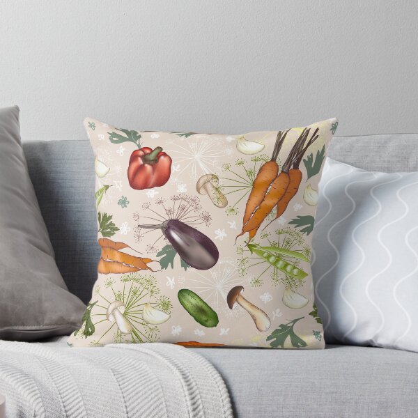 Item preview, Vegetal vegano ilustración vegana zanahoria, pepino, champiñones, ajo, perejil, pimienta designed and sold by FleurDesign.