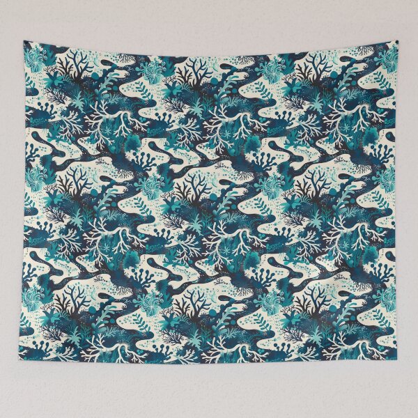 Item preview, Abstract Underwater Coral Reef Pattern designed and sold by CleverboyDsgns.
