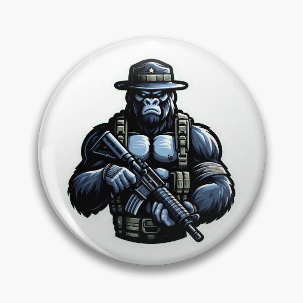 Item preview, Gorilla soldier designed and sold by strongSpiritEd.