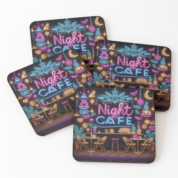 Item preview, Night Cafe Fan Art Neon designed and sold by Simplybe1.