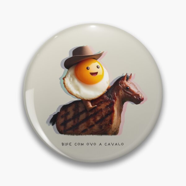 Item preview, Bife com ovo a cavalo Egg riding a stake designed and sold by snarkytstore.