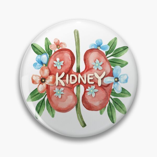 Item preview, Anatomy in Bloom: Floral Kidney Cutout Art designed and sold by EmeraldeaArt.