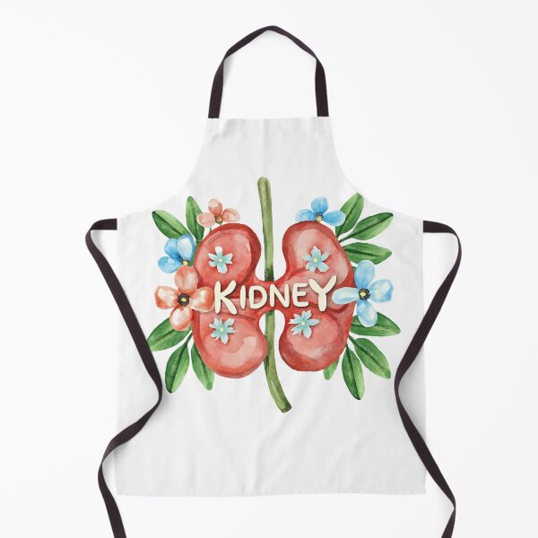 Item preview, Anatomy in Bloom: Floral Kidney Cutout Art designed and sold by EmeraldeaArt.