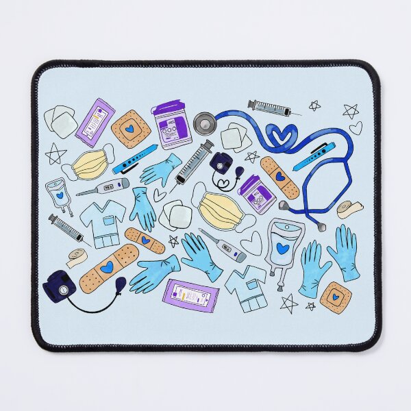Item preview, Nursing Essentials - Blue Themed designed and sold by NurseLauraDraws.