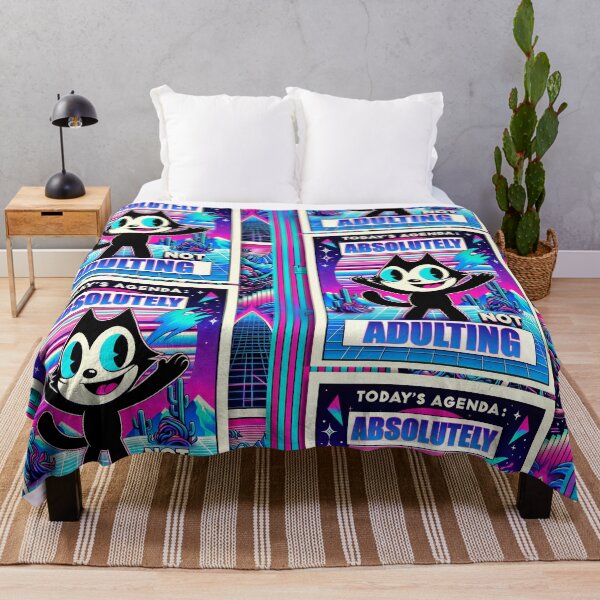 Item preview, Today's Agenda : Absolutely Not Adulting - Felix The Cat designed and sold by deepglitchart.