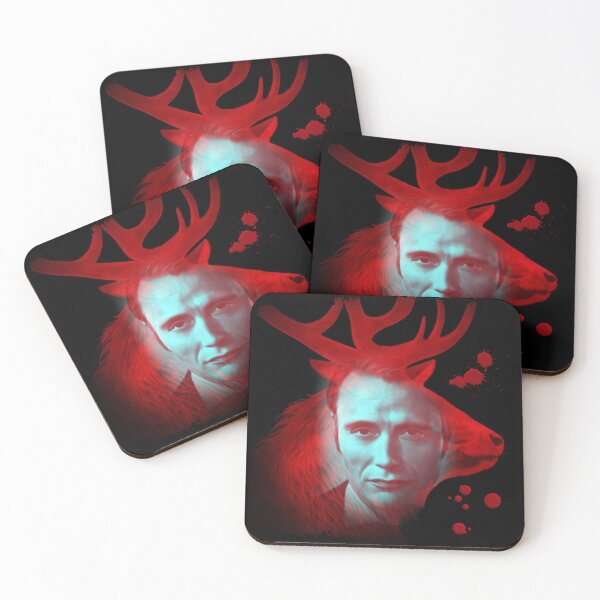 Item preview, Hannibal Blood Red Stag Cross Process Double Exposure designed and sold by orionlodubyal.