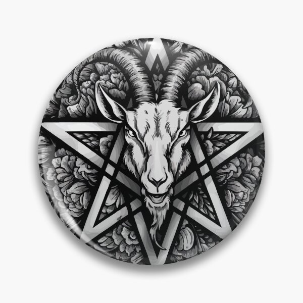 Item preview, Flower Pentagram Wicca Goat designed and sold by PhotoArtMC.
