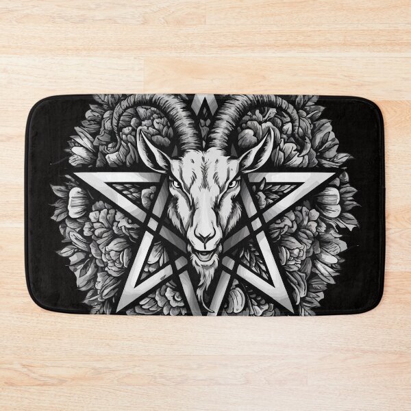 Item preview, Flower Pentagram Wicca Goat designed and sold by PhotoArtMC.