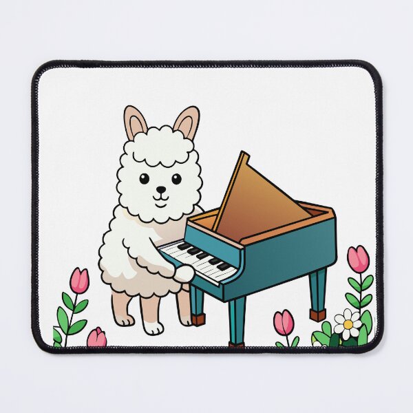Item preview, Fluffy Little Llama Playing a Grand Piano designed and sold by omerfdln34.