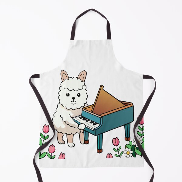 Item preview, Fluffy Little Llama Playing a Grand Piano designed and sold by omerfdln34.