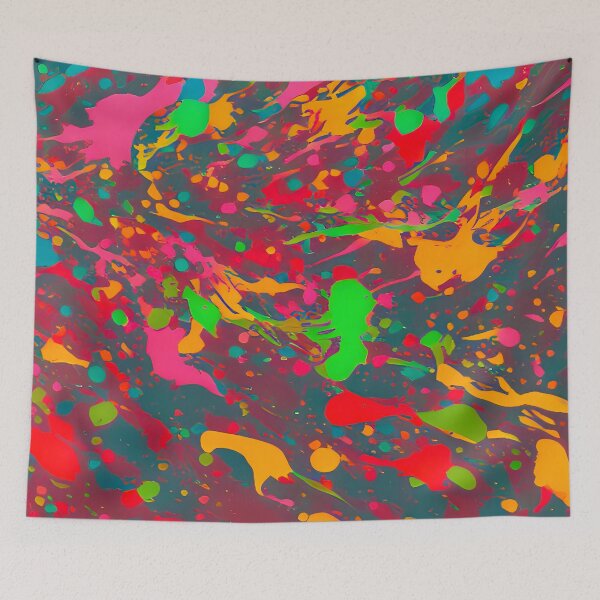 Item preview, Printed image of paint splatters v7 designed and sold by JaReVa.