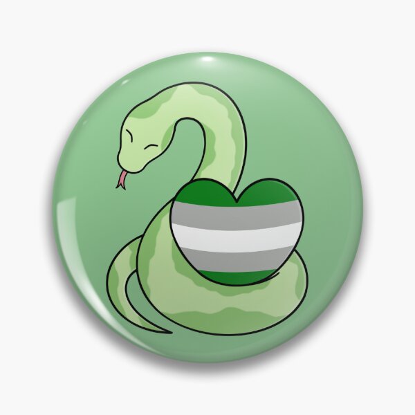 Item preview, Cute Happy Green Snake Holding a Greyromantic Flag Heart designed and sold by AroAxel.