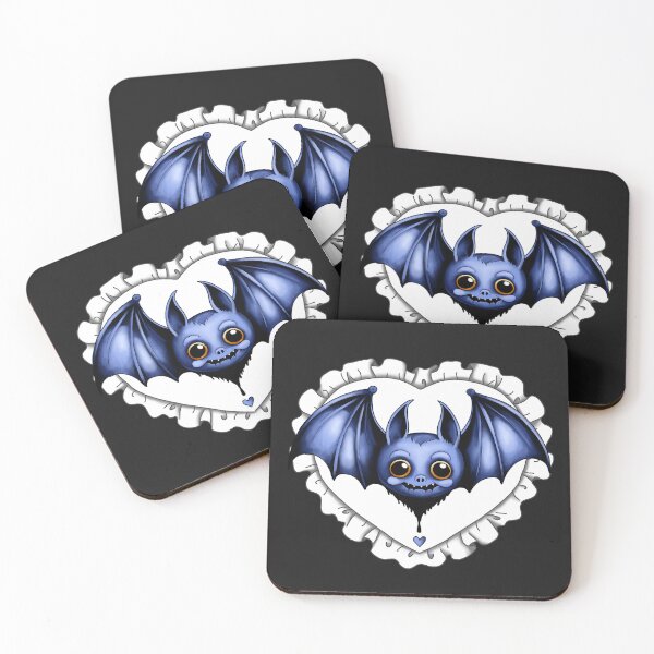 Item preview, Blue heart Bat designed and sold by Caseymax.