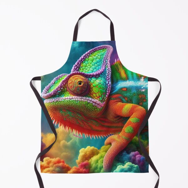 Item preview, colorful chameleon designed and sold by Designjeen.