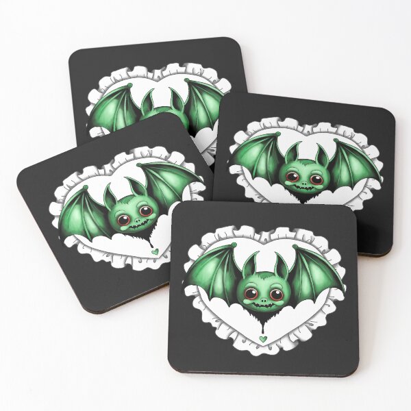 Item preview, Green heart Bat designed and sold by Caseymax.