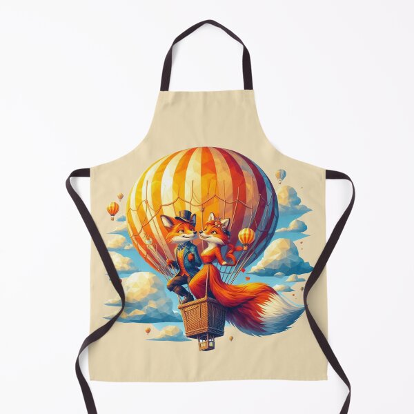 Item preview, Fantastic Mr. fox and Mrs. Fox on a Hot Air Ballon designed and sold by VINU-DESIGNS.