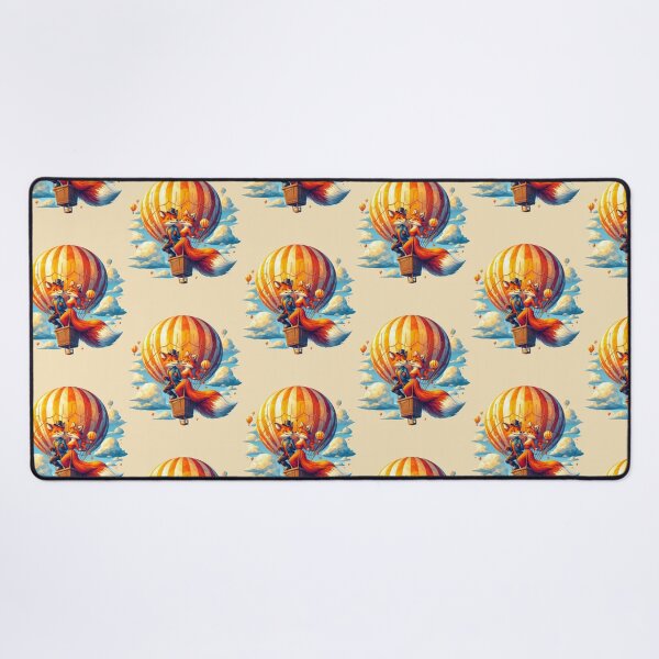 Item preview, Fantastic Mr. fox and Mrs. Fox on a Hot Air Ballon designed and sold by VINU-DESIGNS.