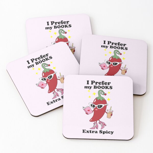 Item preview, I Prefer My Books Extra Spicy Bookish Gift For Book Lovers designed and sold by BookWishEra.
