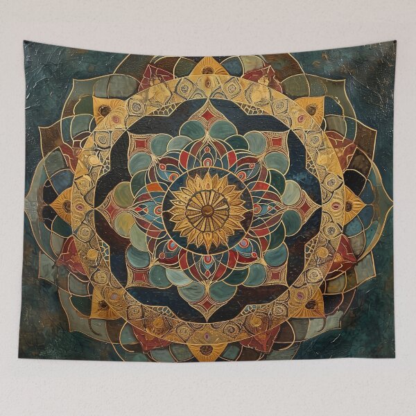 Item preview, Golden Labyrinth of the Soul: An Ancient Echo in Modern Mandala Art designed and sold by Vic Torys ☆.