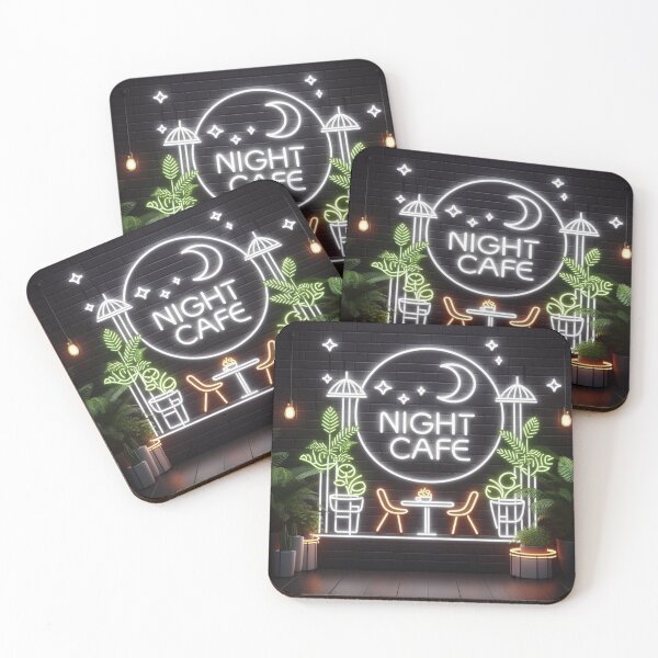Item preview, Night Cafe Fan Art Minimalist designed and sold by Simplybe1.