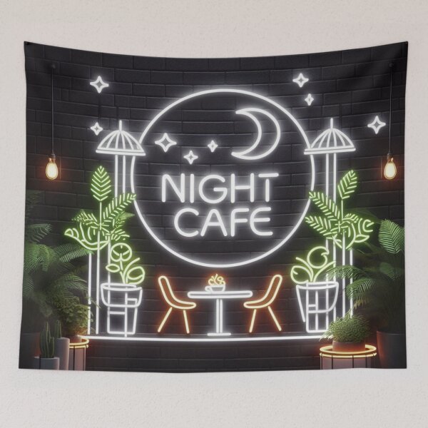 Item preview, Night Cafe Fan Art Minimalist designed and sold by Simplybe1.