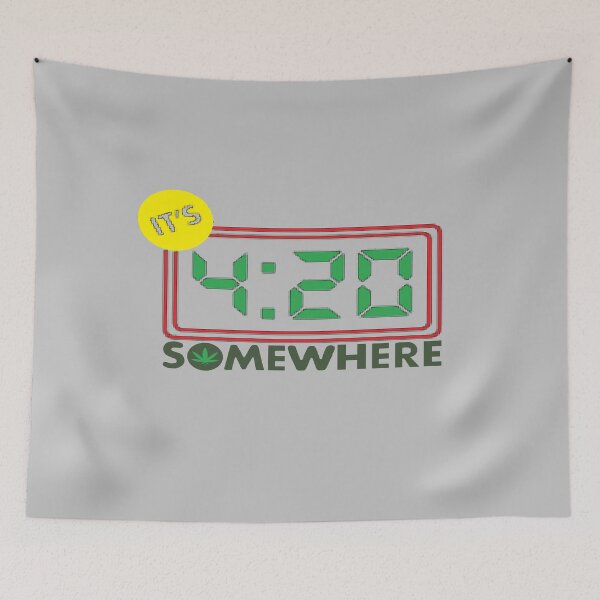 Item preview, It's 4:20 somewhere, illustration designed and sold by Numbers-Art.
