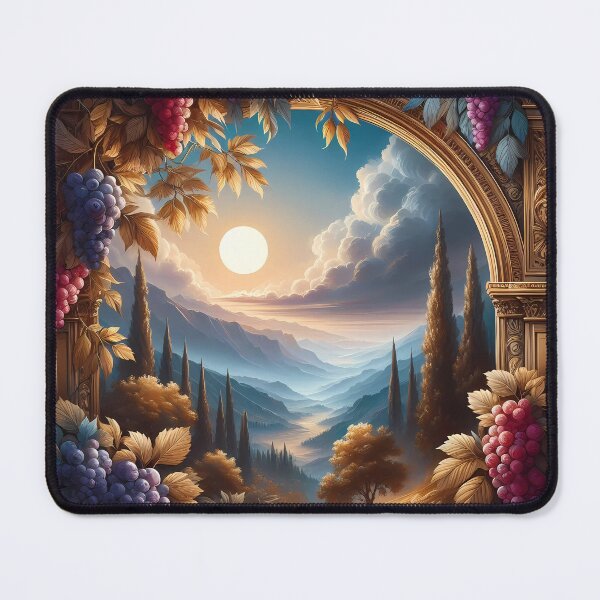 Item preview, Scenic Landscape with Grapes and Arched Window designed and sold by Vitalka-uk.