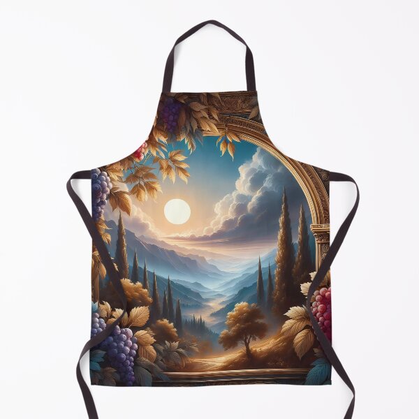 Item preview, Paisaje escénico con uvas y ventana arqueada. designed and sold by Vitalka-uk.