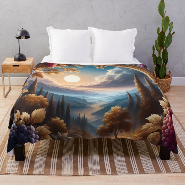 Item preview, Scenic Landscape with Grapes and Arched Window designed and sold by Vitalka-uk.