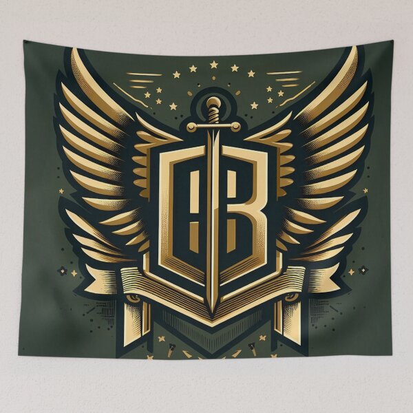 Item preview, Emblema con monograma con ala designed and sold by aminz4.