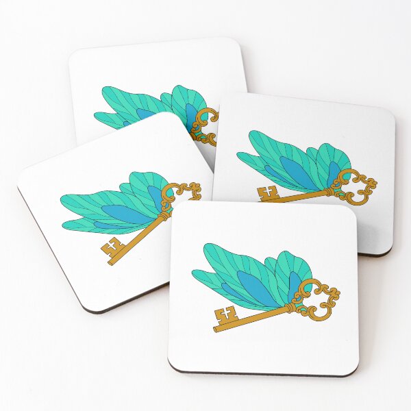 Item preview, Winged Key (blue) designed and sold by discocowgirl.